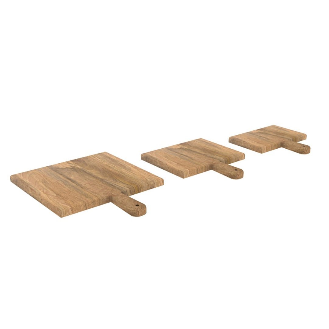 Solid Mango Wood Set of 3 Chopping Board - Furnishiaa -  - 