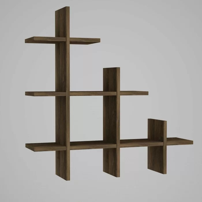 Solid Sheesham Wood 3-Tier Wall Shelf - Furnishiaa -  - 