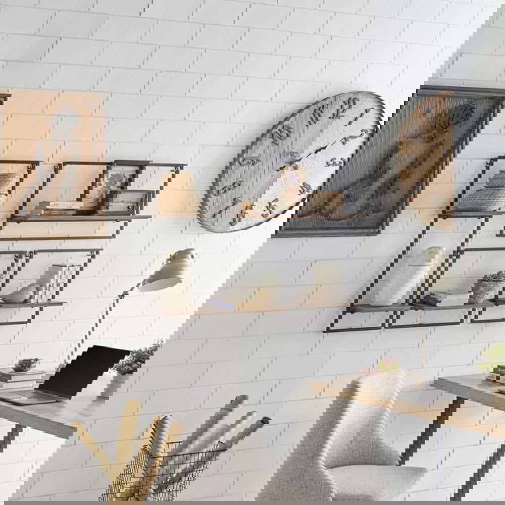 Solid Sheesham Wood And Metal 4 Piece Accent Shelf - Furnishiaa -  - 