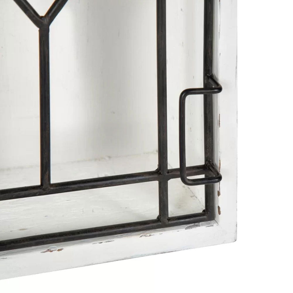 Solid Sheesham Wood And Metal 5 Piece Cubby Shelf - Furnishiaa -  - 