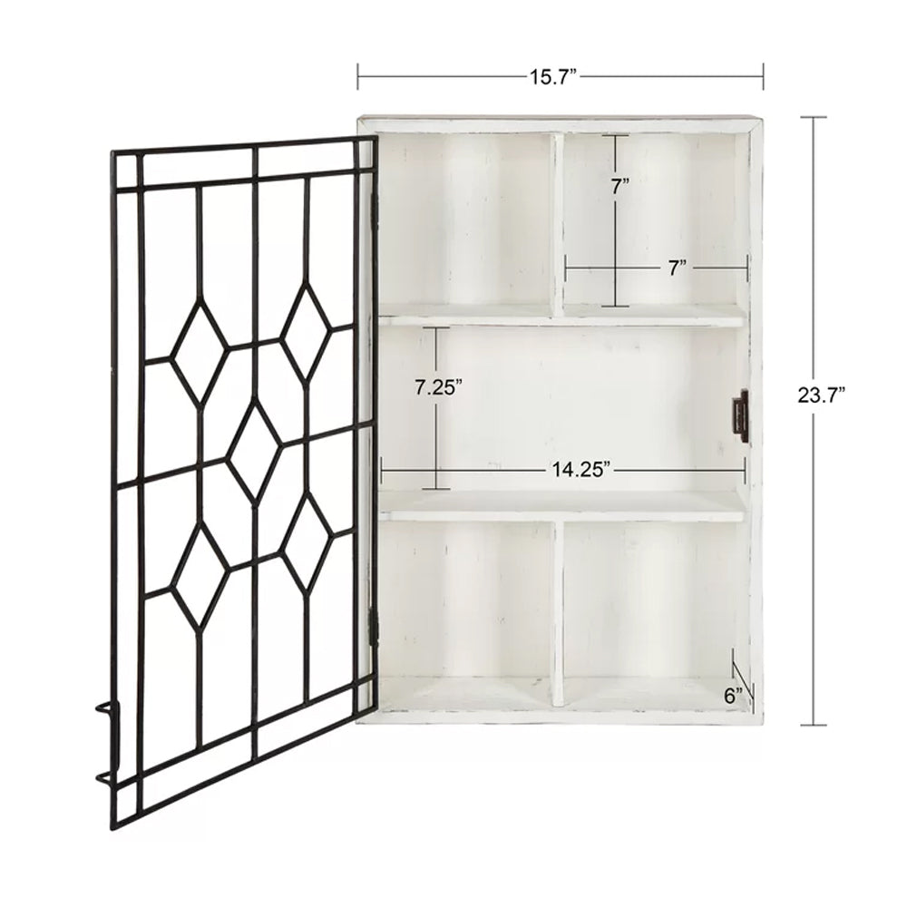 Solid Sheesham Wood And Metal 5 Piece Cubby Shelf - Furnishiaa -  - 