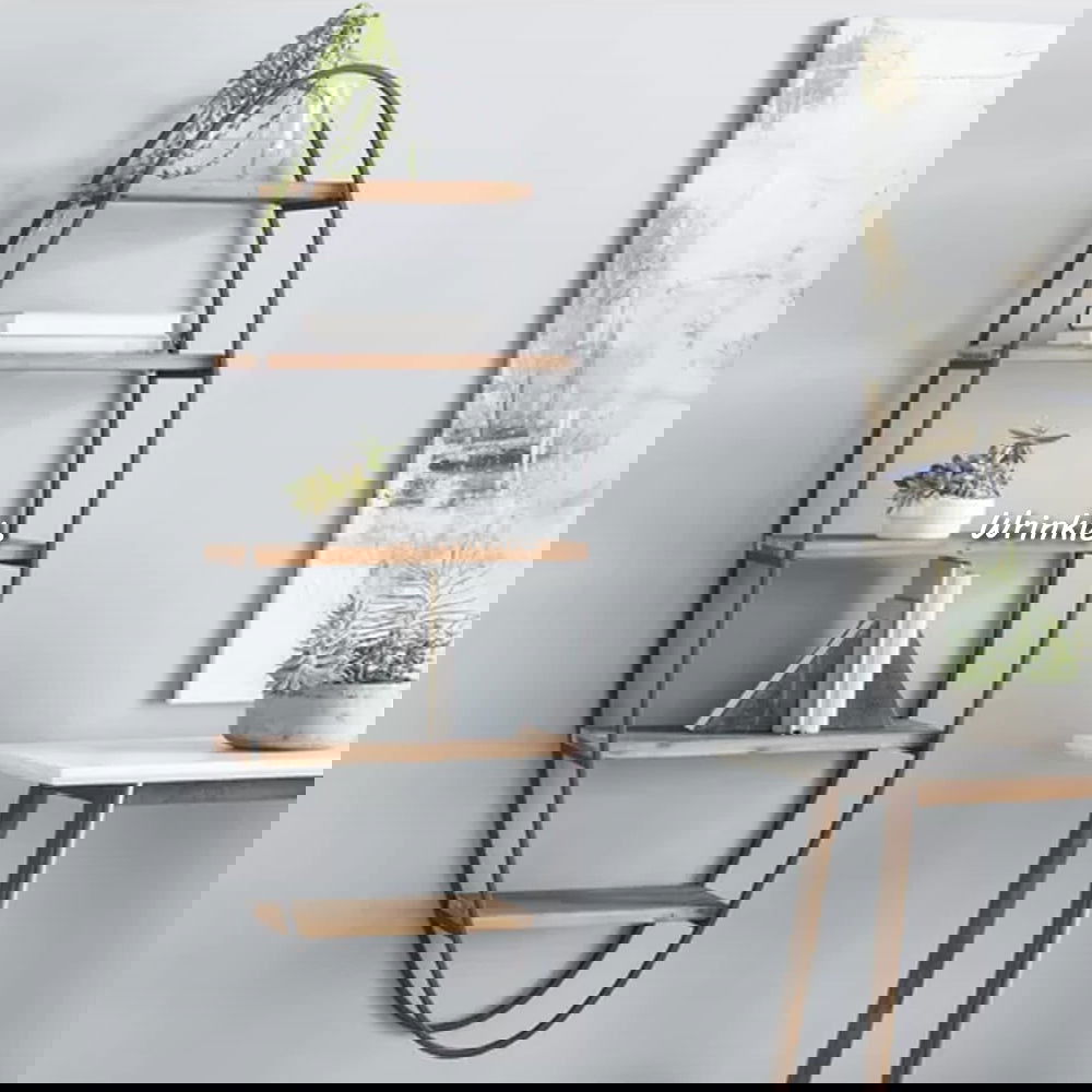 Solid Sheesham Wood And Metal Accent Wall Shelf - Furnishiaa -  - 