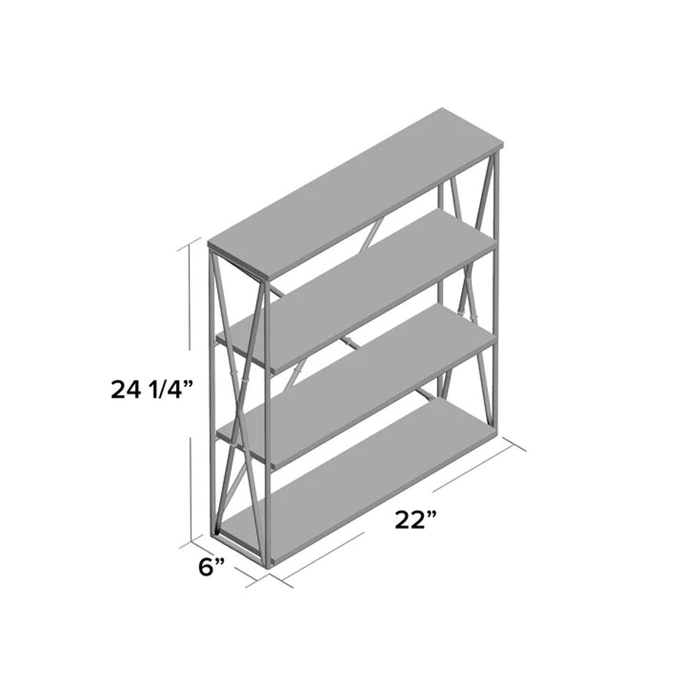 Solid Sheesham Wood And Metal Floating Shelf (Rose Gold) - Furnishiaa -  - 