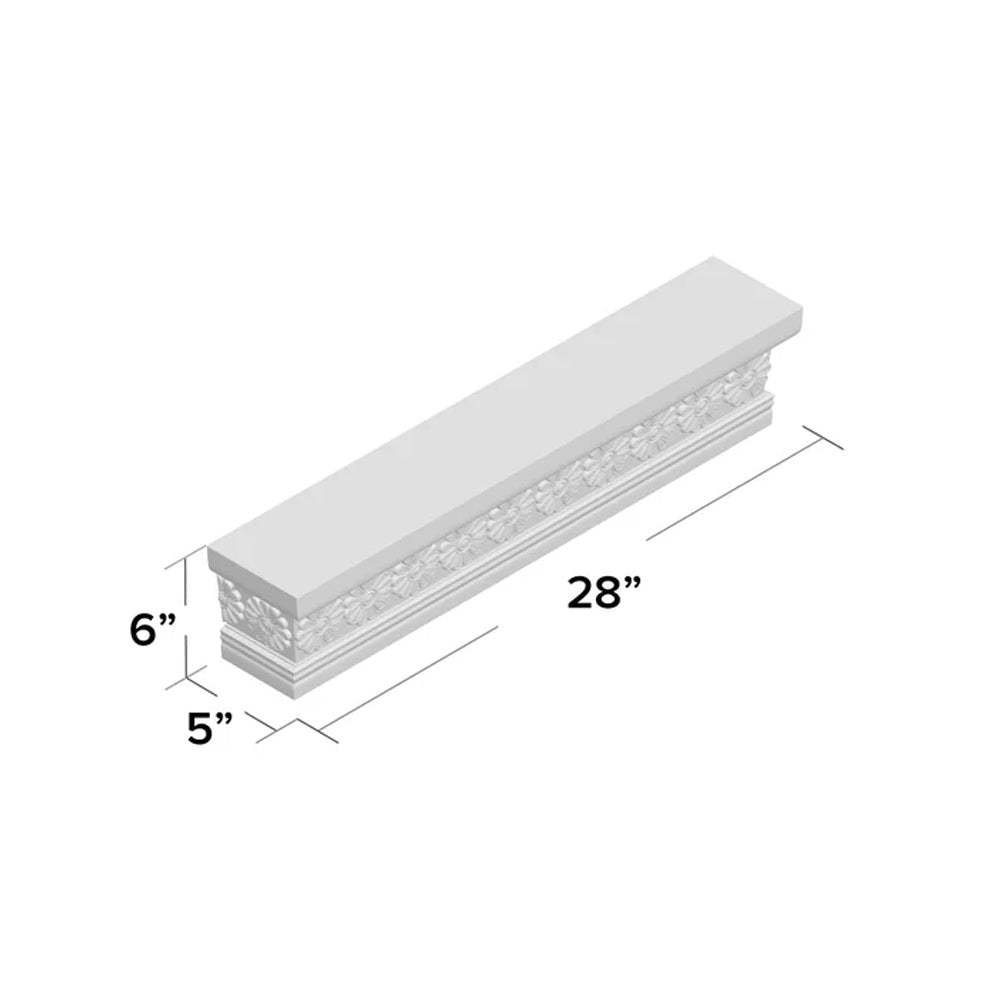 Solid Sheesham Wood Carving Wall Accent Shelf - Furnishiaa -  - 