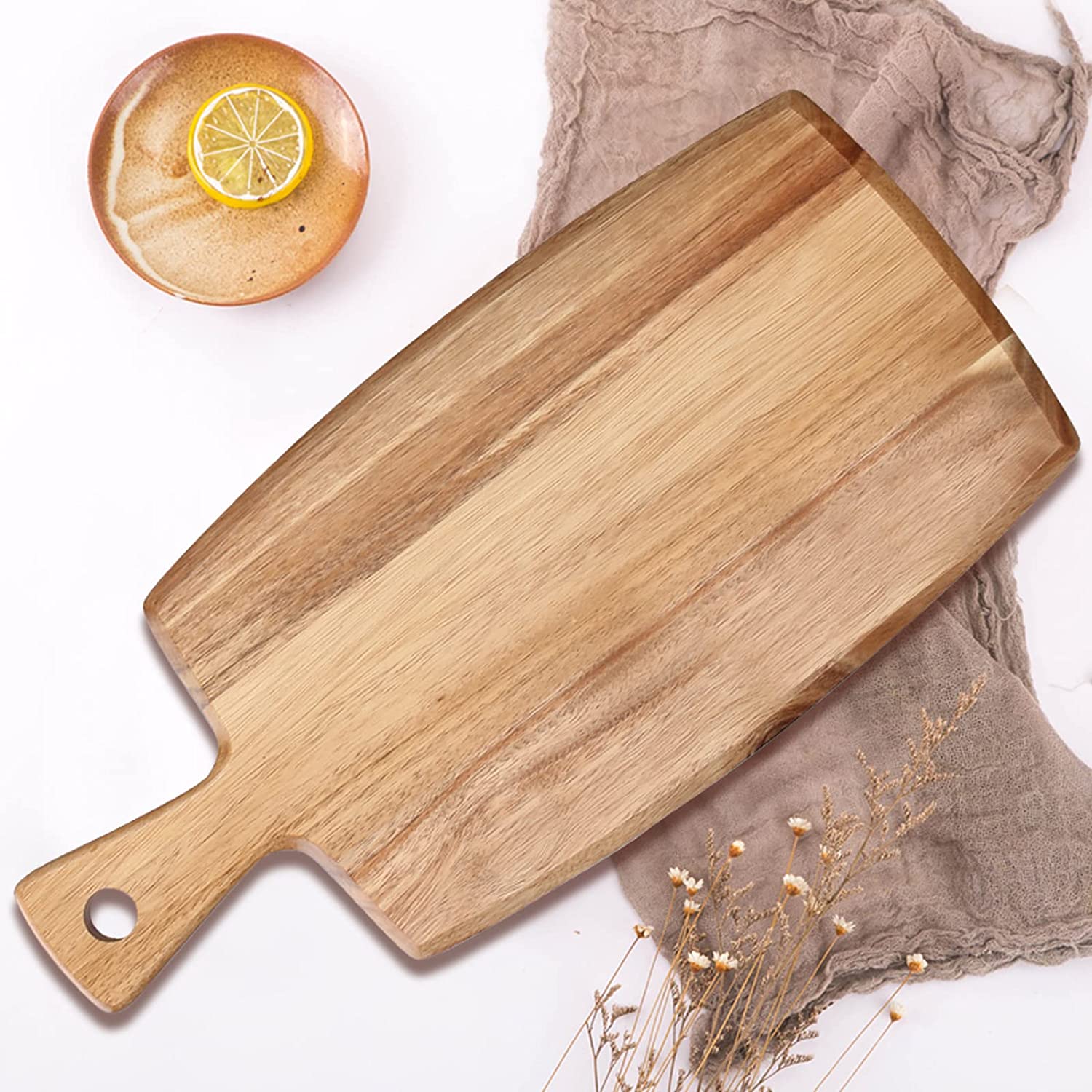 Solid Sheesham Wood Charcuterie Board For Kitchen - Furnishiaa -  - 