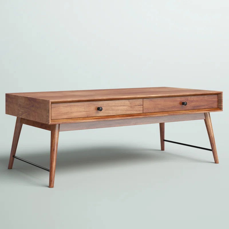 Solid Sheesham Wood Coffee Table For Living Room - Furnishiaa -  - 