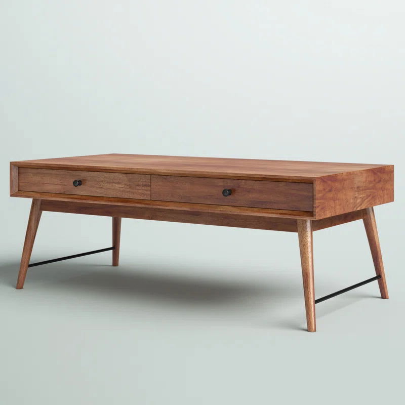 Solid Sheesham Wood Coffee Table For Living Room - Furnishiaa -  - 