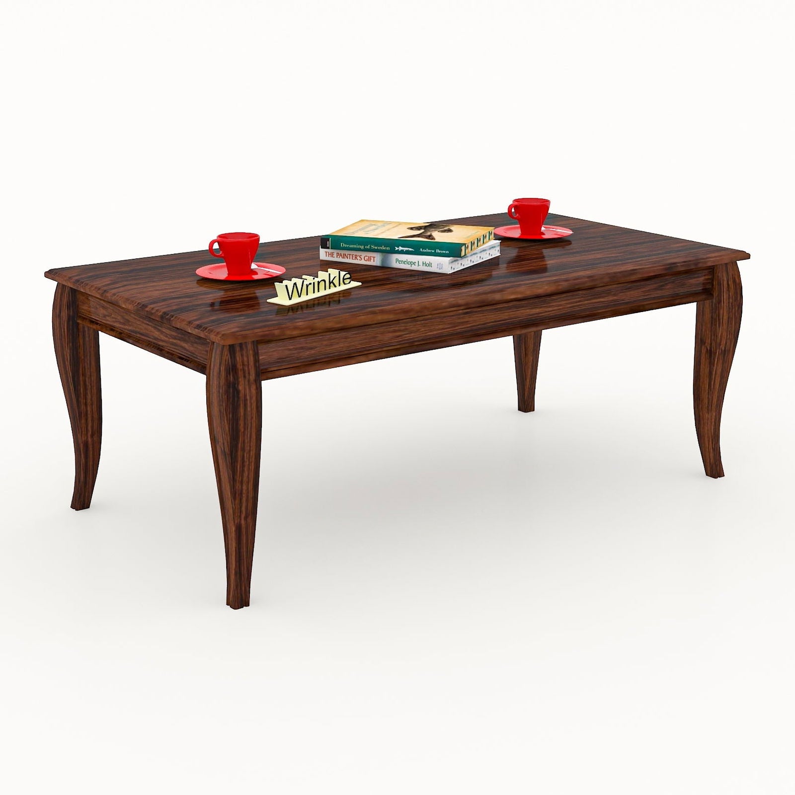 Solid Sheesham Wood Coffee Table IN Rectangle Shaped - Furnishiaa -  - 