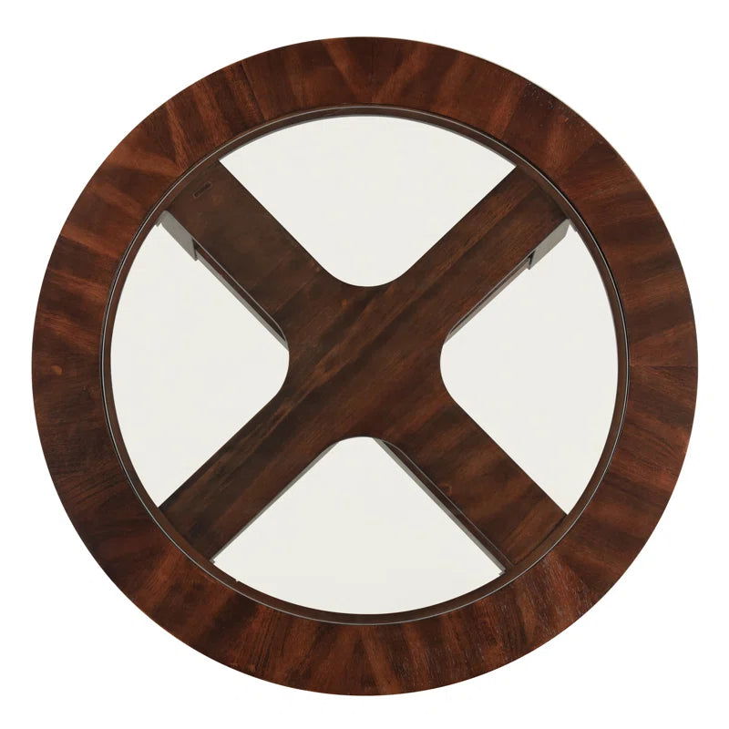 Solid Sheesham Wood Coffee Table With 4 Nesting Stools - Furnishiaa -  - 