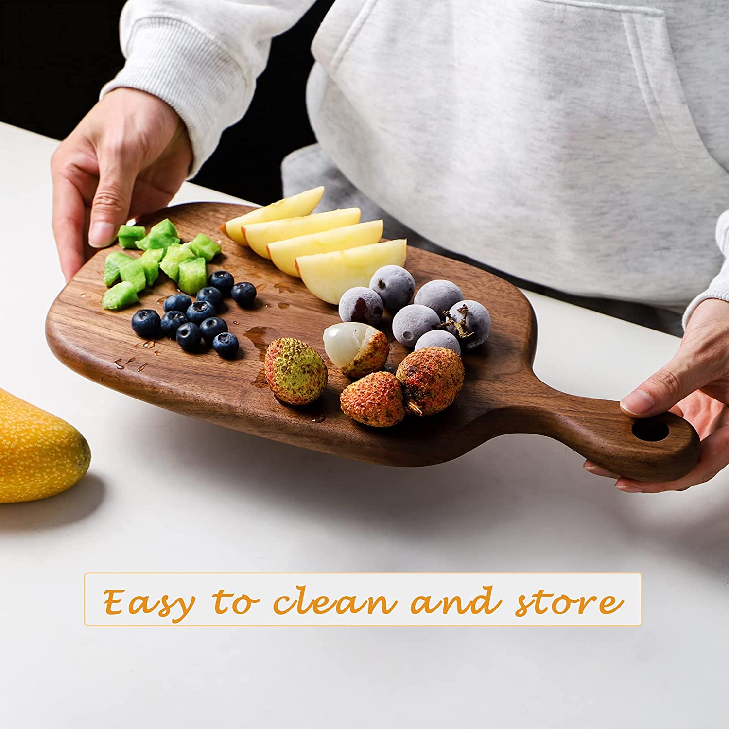 Solid Sheesham Wood Cutting Board For Kitchen - Furnishiaa -  - 