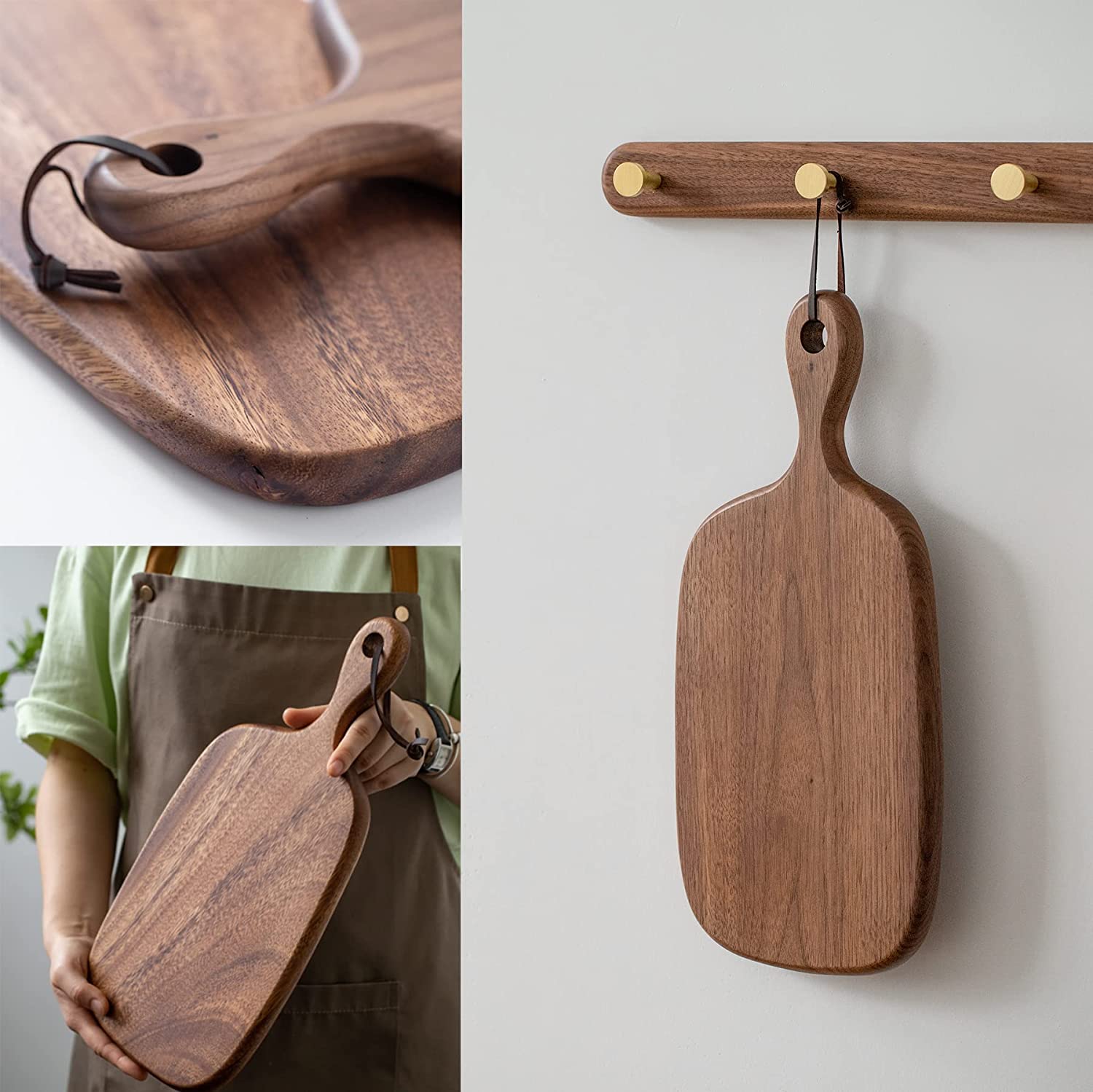 Solid Sheesham Wood Cutting Board For Kitchen - Furnishiaa -  - 