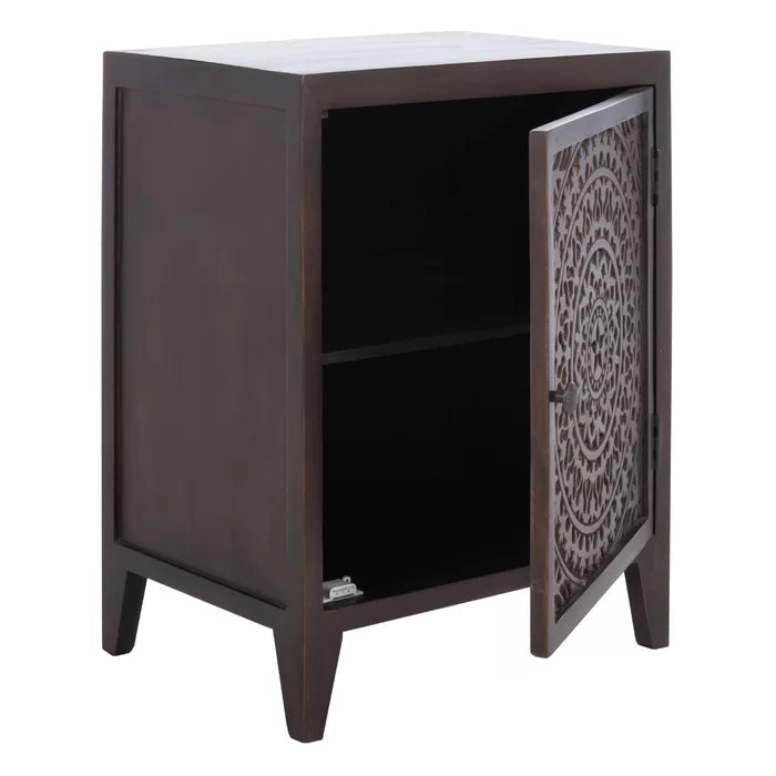 Solid Sheesham Wood Designer Bedside Table - Furnishiaa -  - 