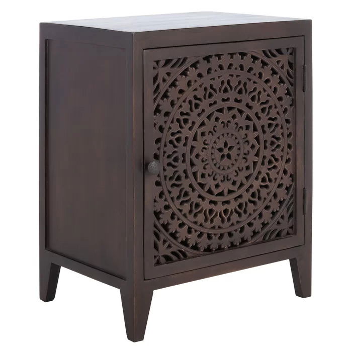 Solid Sheesham Wood Designer Bedside Table - Furnishiaa -  - 