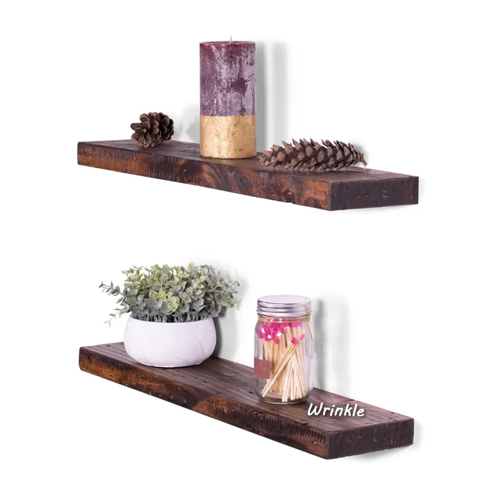 Solid Sheesham Wood Floating Shelf (2 Piece) - Furnishiaa -  - 