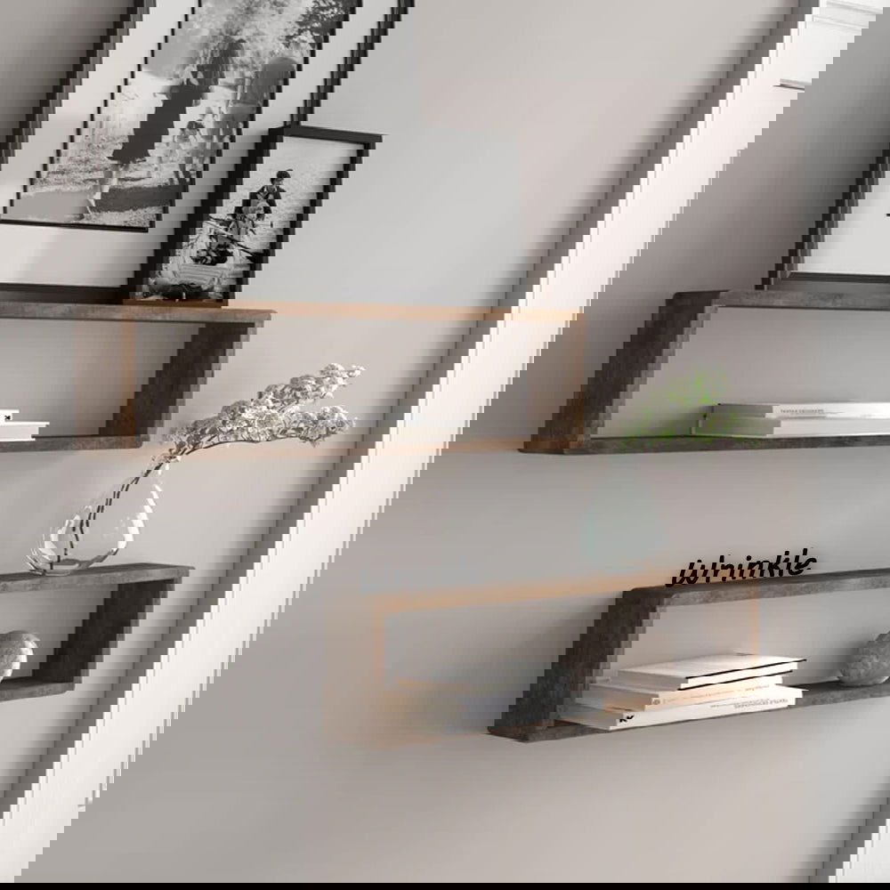 Solid Sheesham Wood Floating Shelf (Set of 2) - Furnishiaa -  - 