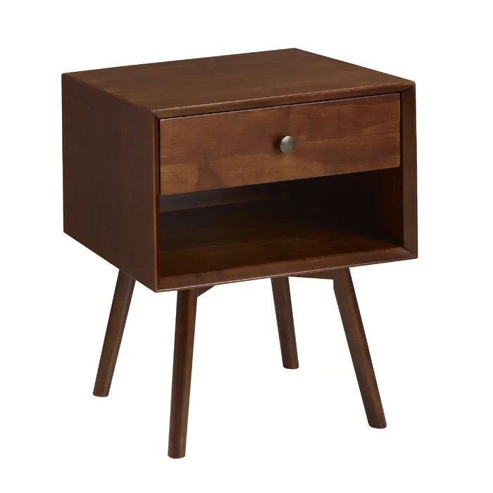 Solid Sheesham Wood Single Drawer Bedside Table - Furnishiaa -  - 