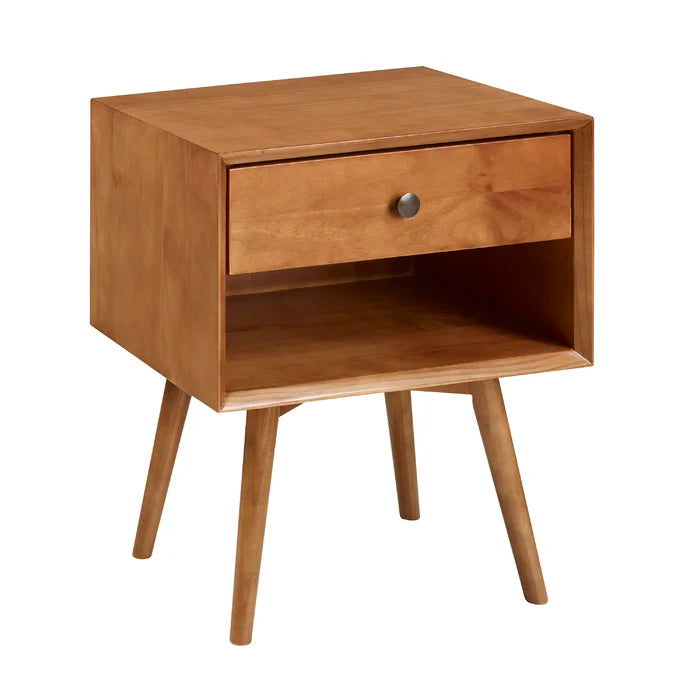 Solid Sheesham Wood Single Drawer Bedside Table - Furnishiaa -  - 