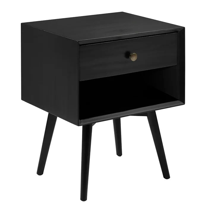 Solid Sheesham Wood Single Drawer Bedside Table - Furnishiaa -  - 