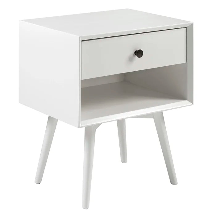 Solid Sheesham Wood Single Drawer Bedside Table - Furnishiaa -  - 