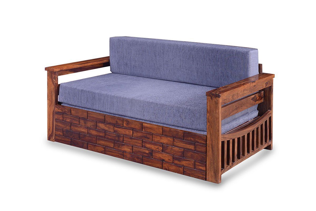 Solid Sheesham Wood Sofa cum Bed - Furnishiaa -  - 