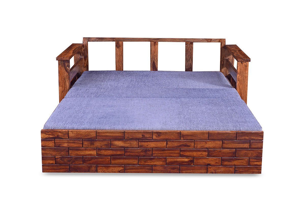Solid Sheesham Wood Sofa cum Bed - Furnishiaa -  - 