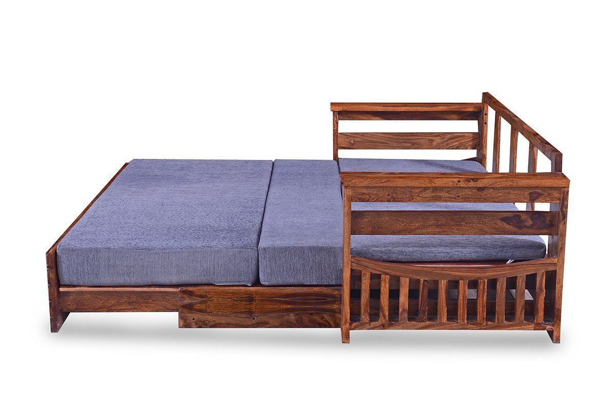 Solid Sheesham Wood Sofa cum Bed - Furnishiaa -  - 