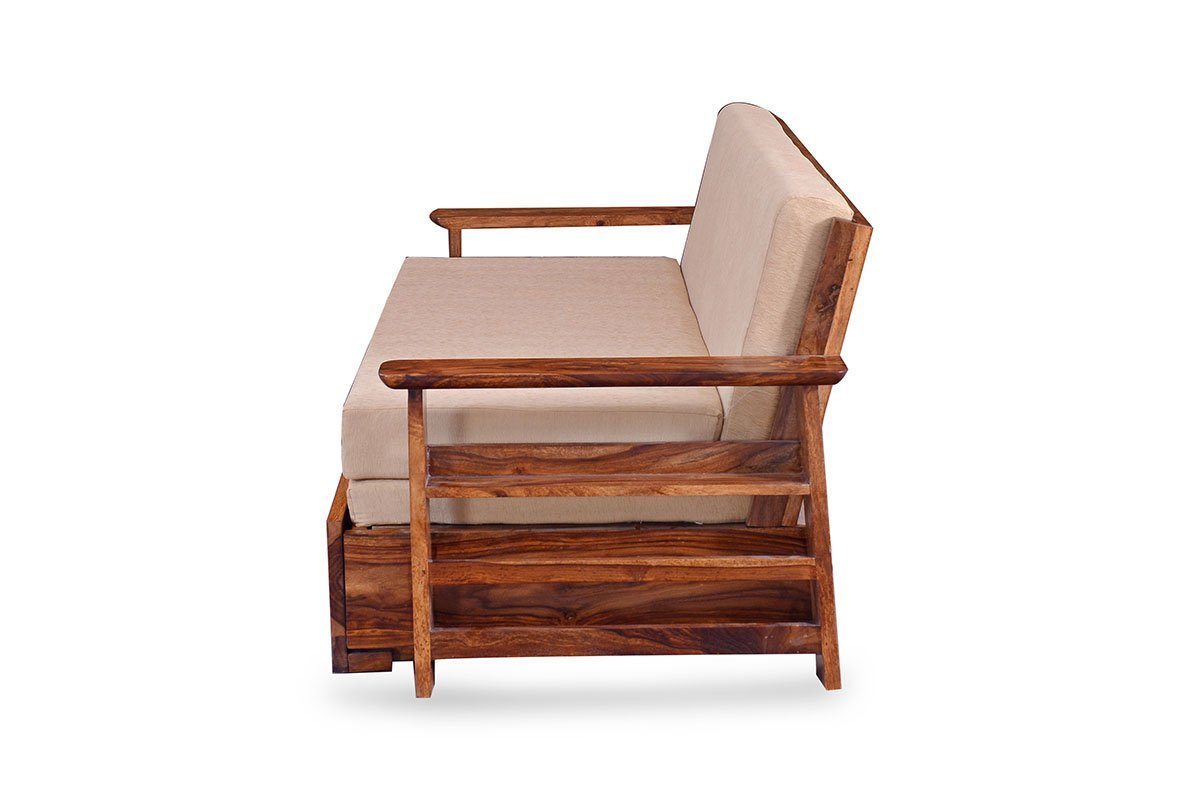 Solid Sheesham Wood Sofa cum Bed - Furnishiaa -  - 
