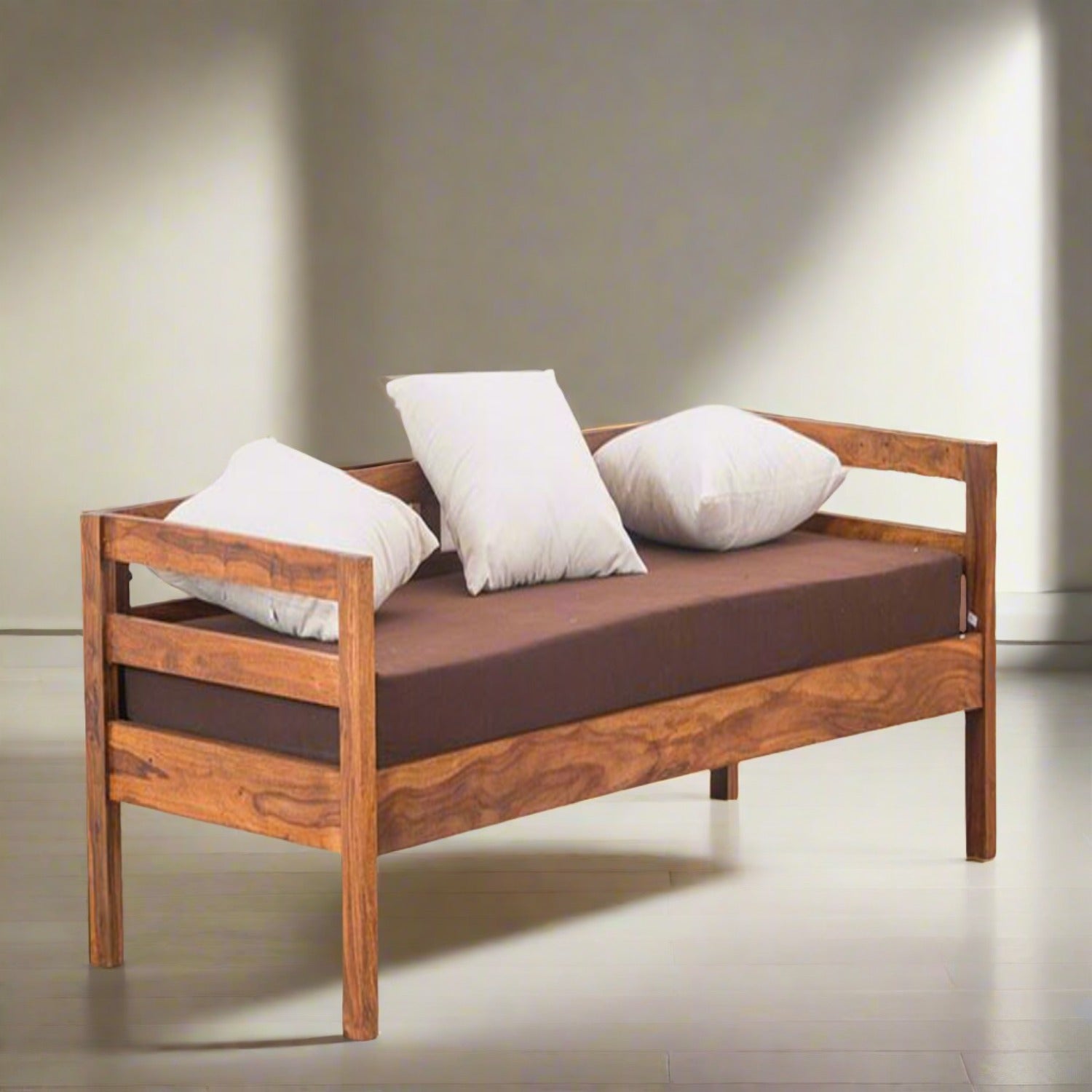 Solid Sheesham Wood Sofa cum Bed - Furnishiaa -  - 