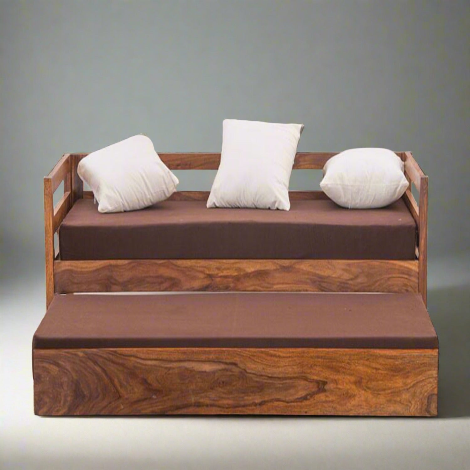 Solid Sheesham Wood Sofa cum Bed - Furnishiaa -  - 