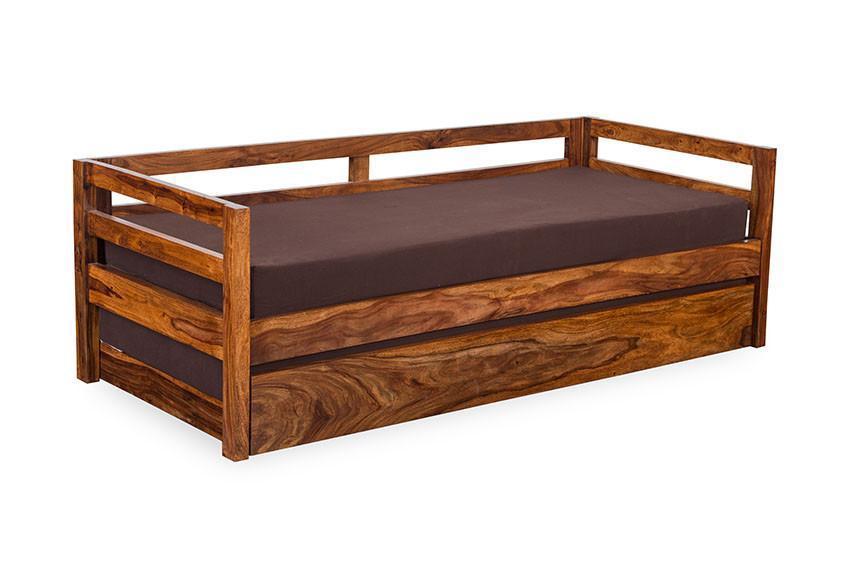 Solid Sheesham Wood Sofa cum Bed - Furnishiaa -  - 
