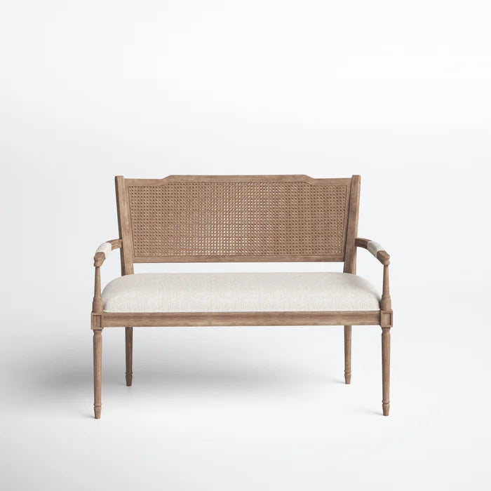 Solid Sheesham Wood Square Arm Settee - Furnishiaa -  - 