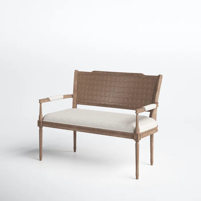 Solid Sheesham Wood Square Arm Settee - Furnishiaa -  - 