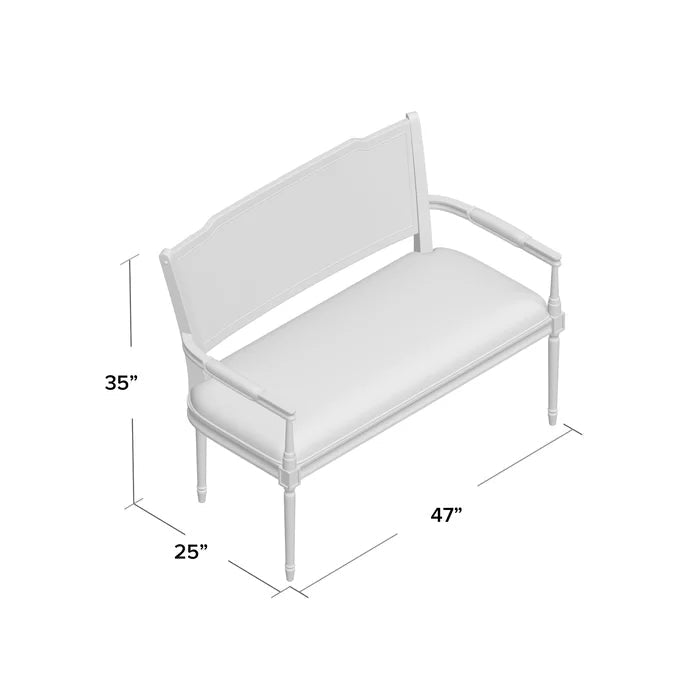 Solid Sheesham Wood Square Arm Settee - Furnishiaa -  - 