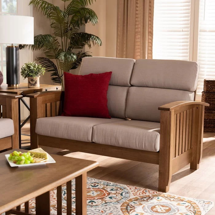 Solid Sheesham Wood Square Arm Sofa - Furnishiaa -  - 