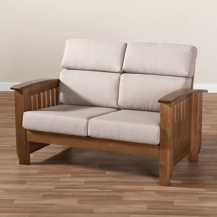 Solid Sheesham Wood Square Arm Sofa - Furnishiaa -  - 