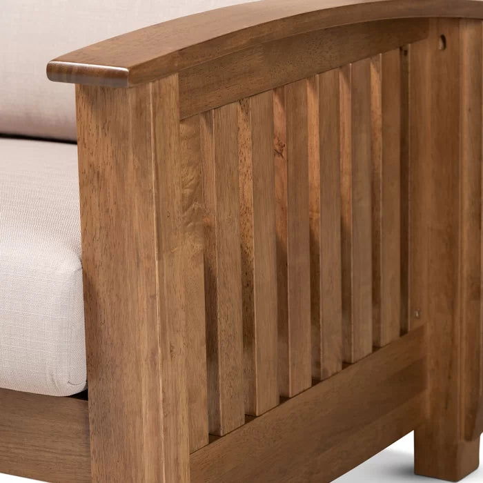 Solid Sheesham Wood Square Arm Sofa - Furnishiaa -  - 