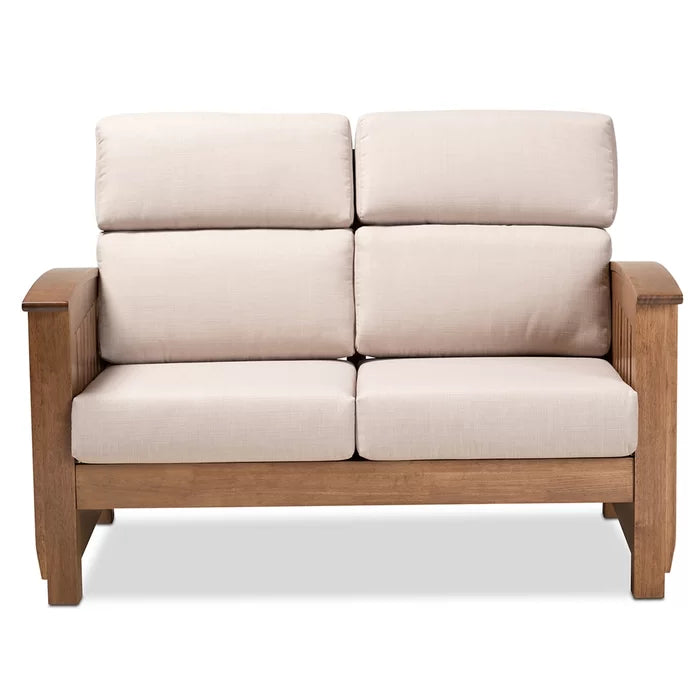 Solid Sheesham Wood Square Arm Sofa - Furnishiaa -  - 