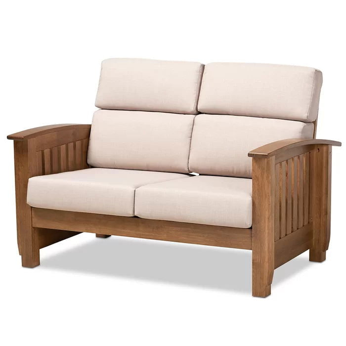 Solid Sheesham Wood Square Arm Sofa - Furnishiaa -  - 