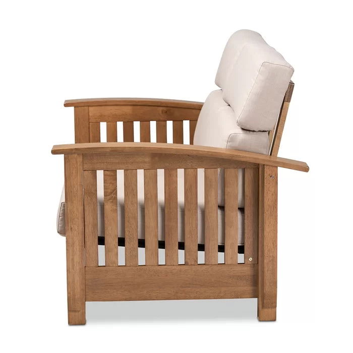 Solid Sheesham Wood Square Arm Sofa - Furnishiaa -  - 