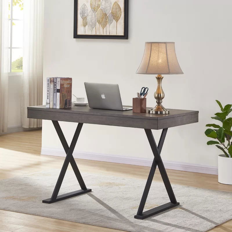 Solid Sheesham Wood Study Table Computer Table Grey - Furnishiaa -  - 