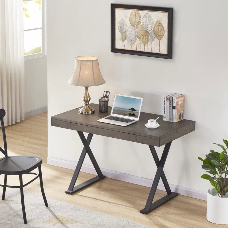 Solid Sheesham Wood Study Table Computer Table Grey - Furnishiaa -  - 