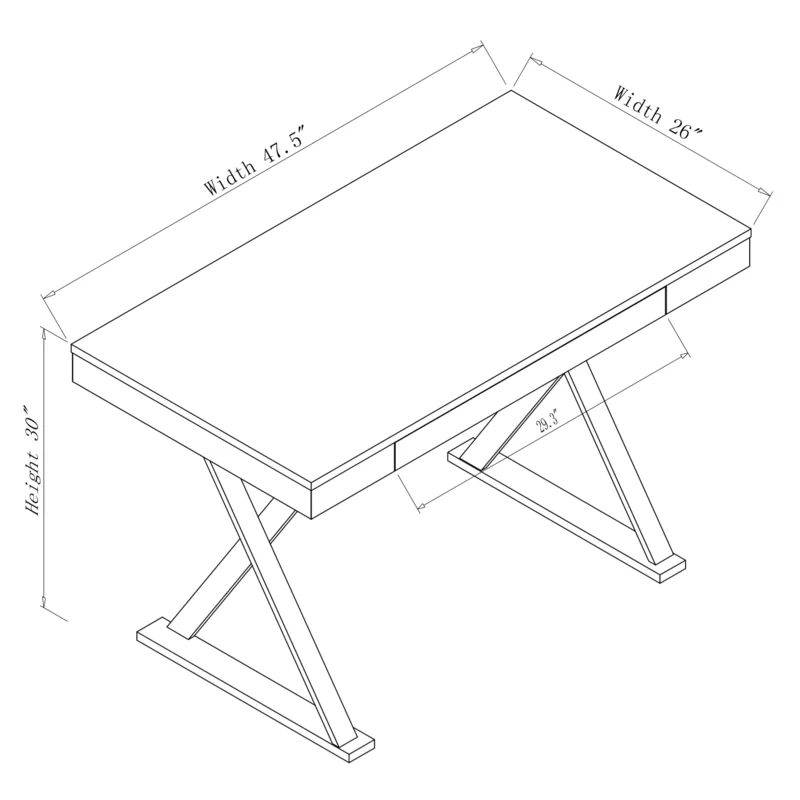 Solid Sheesham Wood Study Table Computer Table Grey - Furnishiaa -  - 