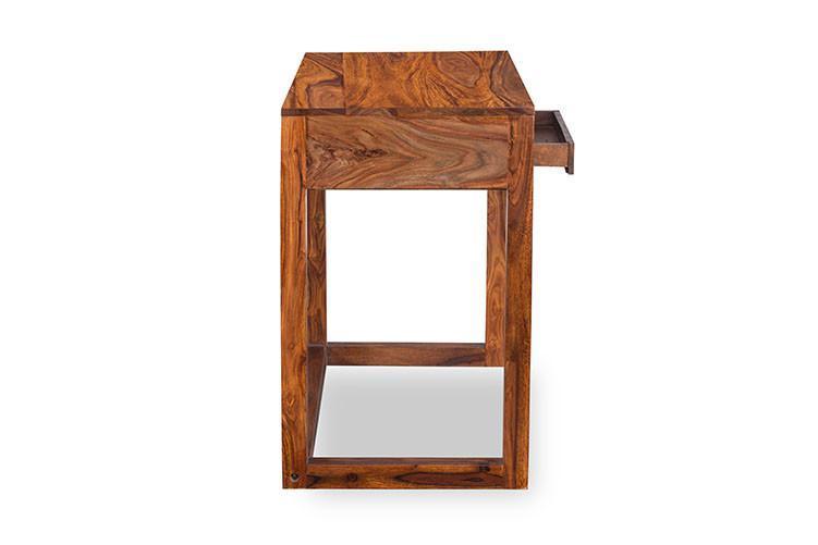 Solid Sheesham Wood Study Table Desk with Keyboard Shelf - Furnishiaa -  - 