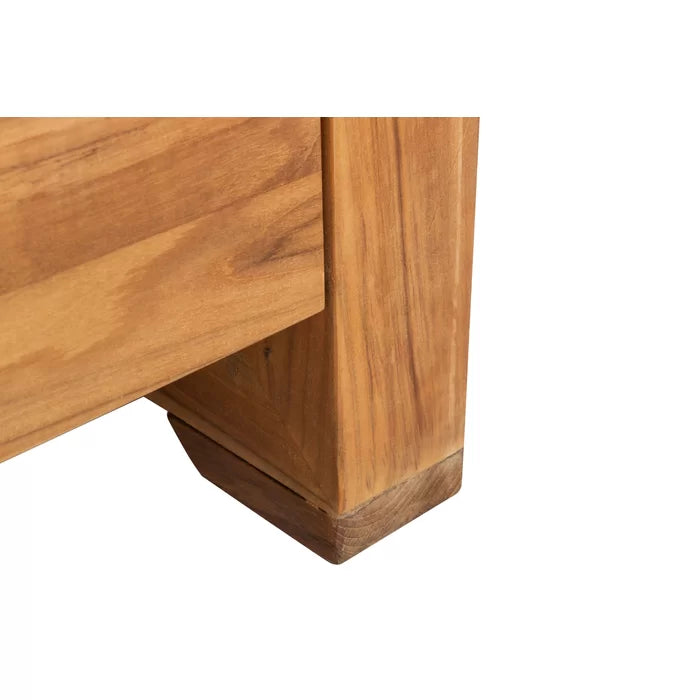 Solid Sheesham Wood Wide Outdoor Teak Patio Sofa - Furnishiaa -  - 