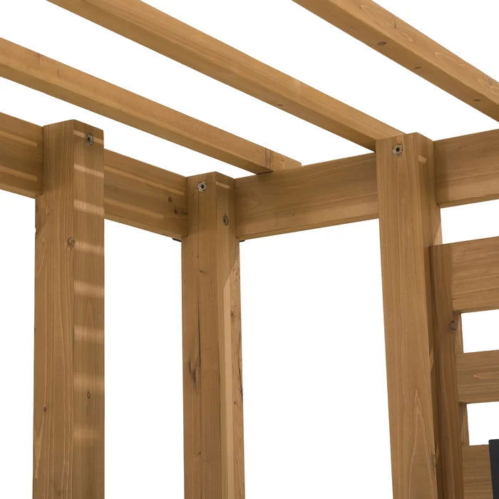 Solid Wood 10.5 fit X 10 fit Pergola Hanging Planters - Furnishiaa -  - 