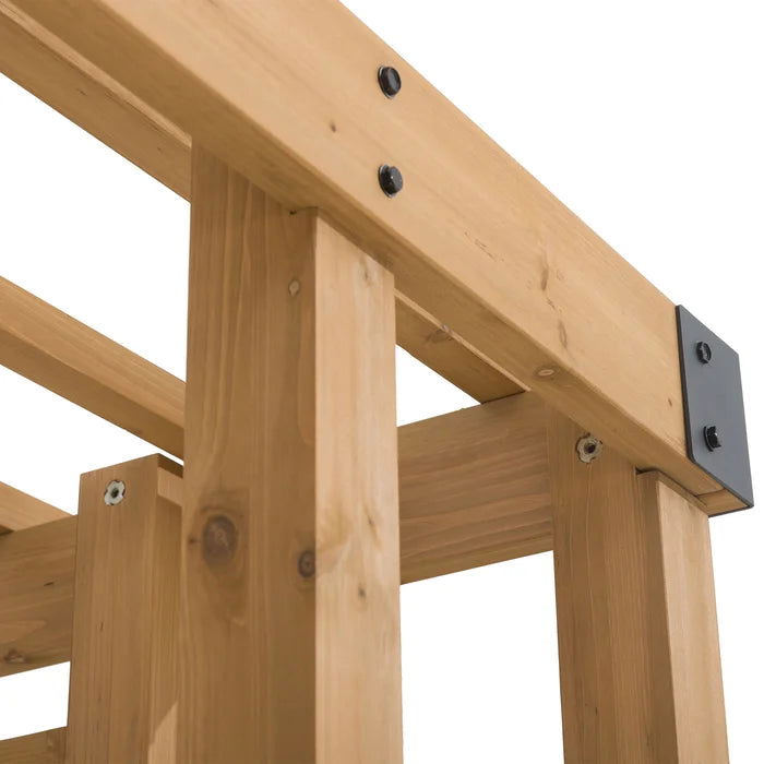 Solid Wood 10.5 fit X 10 fit Pergola Hanging Planters - Furnishiaa -  - 