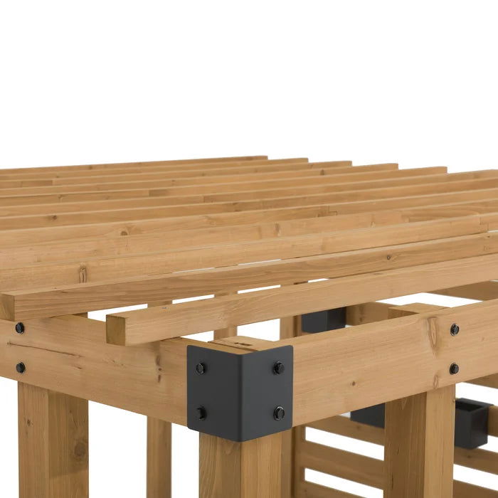 Solid Wood 10.5 fit X 10 fit Pergola Hanging Planters - Furnishiaa -  - 