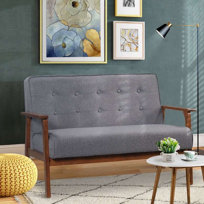 Solid Wood 2 Seater Sofa For Home & Office - Furnishiaa -  - 
