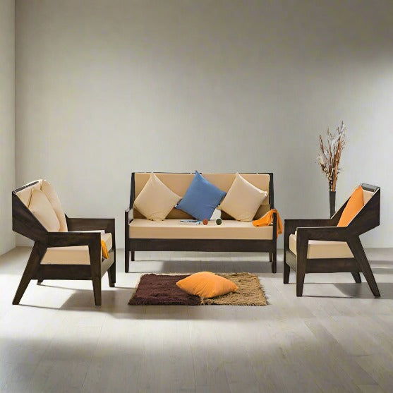 Solid Wood 5 Seater Sofa Set for living room - Furnishiaa -  - 