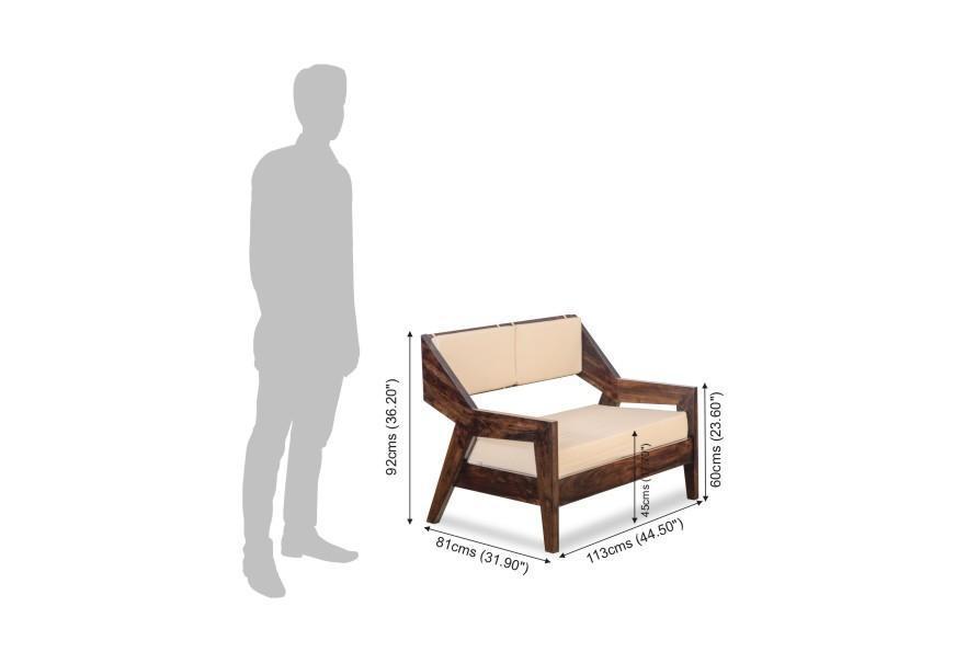 Solid Wood 5 Seater Sofa Set for living room - Furnishiaa -  - 